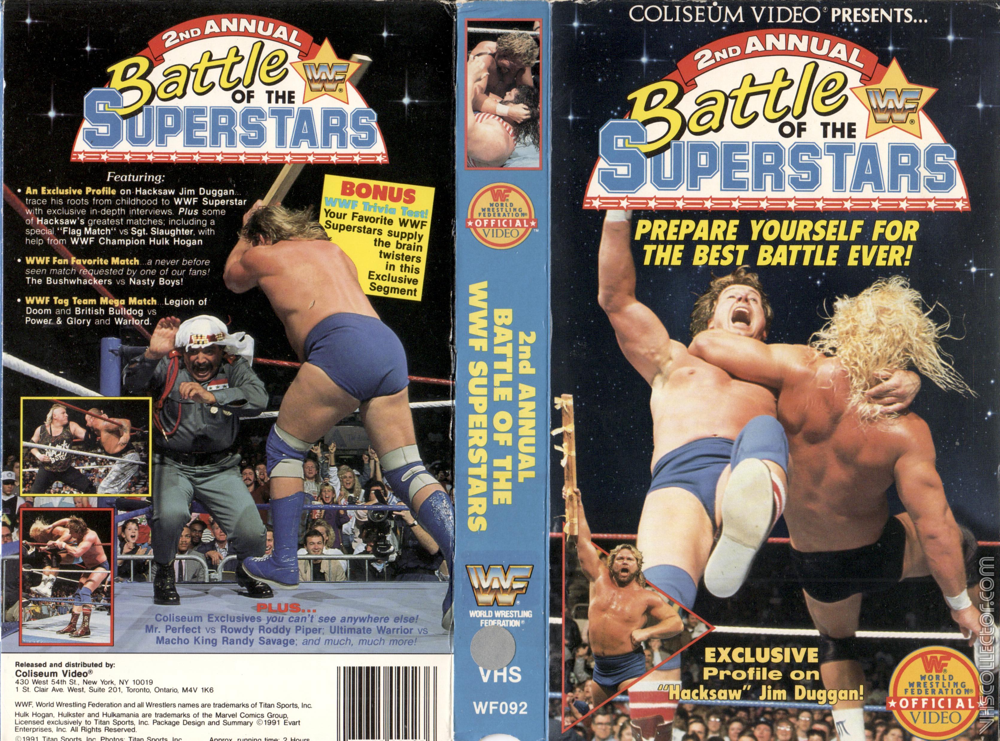 Nd Annual Battle Of The Wwf Superstars Vhscollector