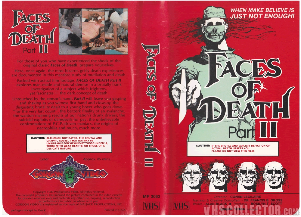 Faces of Death Part II | VHSCollector.com