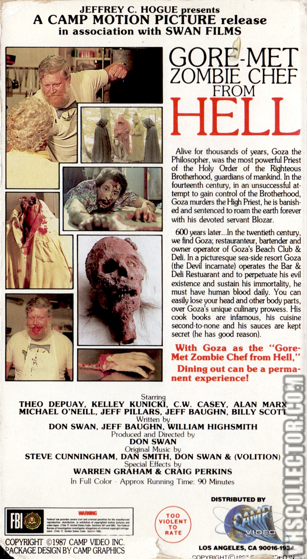 Gore-Met Zombie Chef From Hell | VHSCollector.com