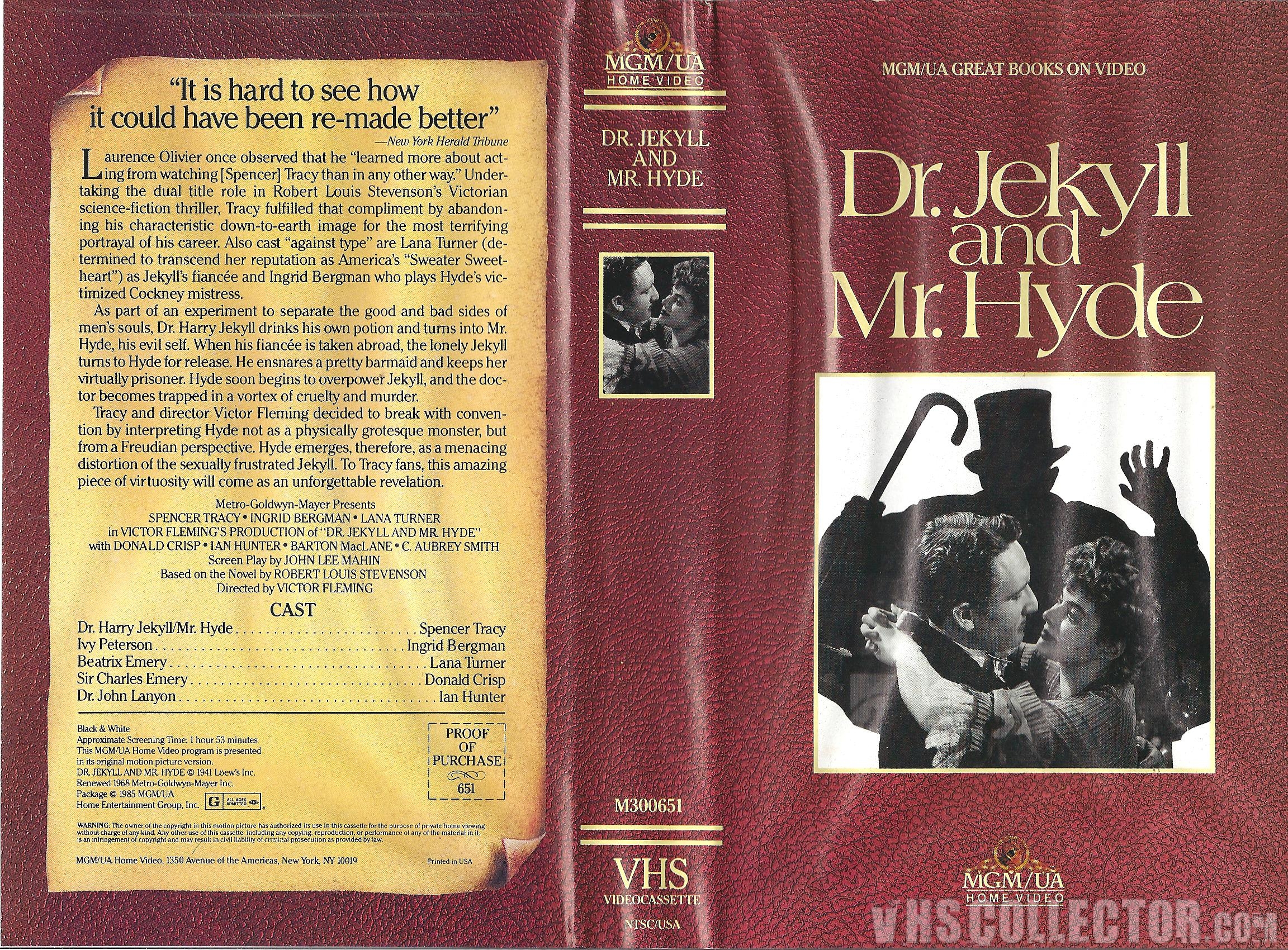 Dr Jekyll And Mr Hyde Vhscollector Com