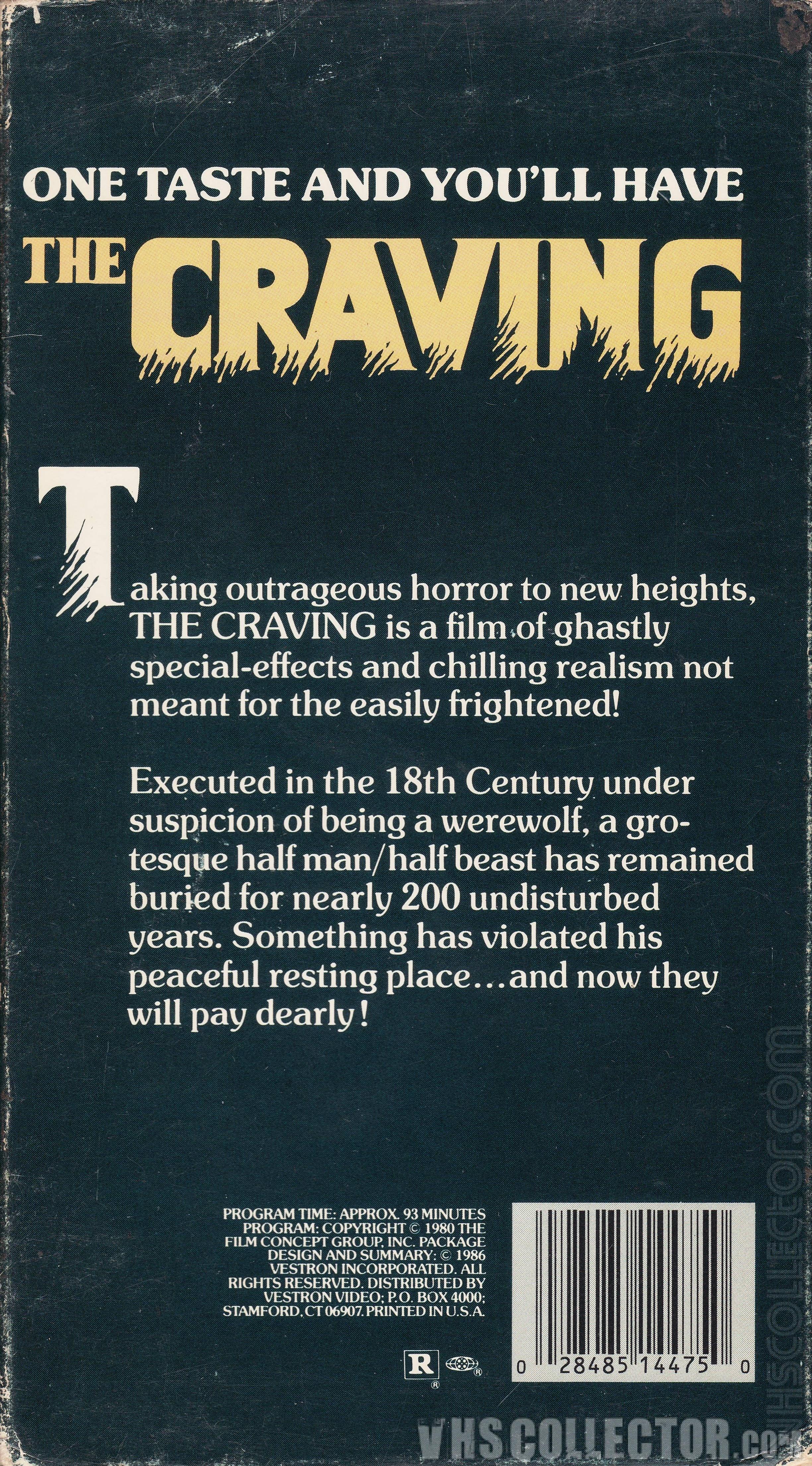 The Craving | VHSCollector.com