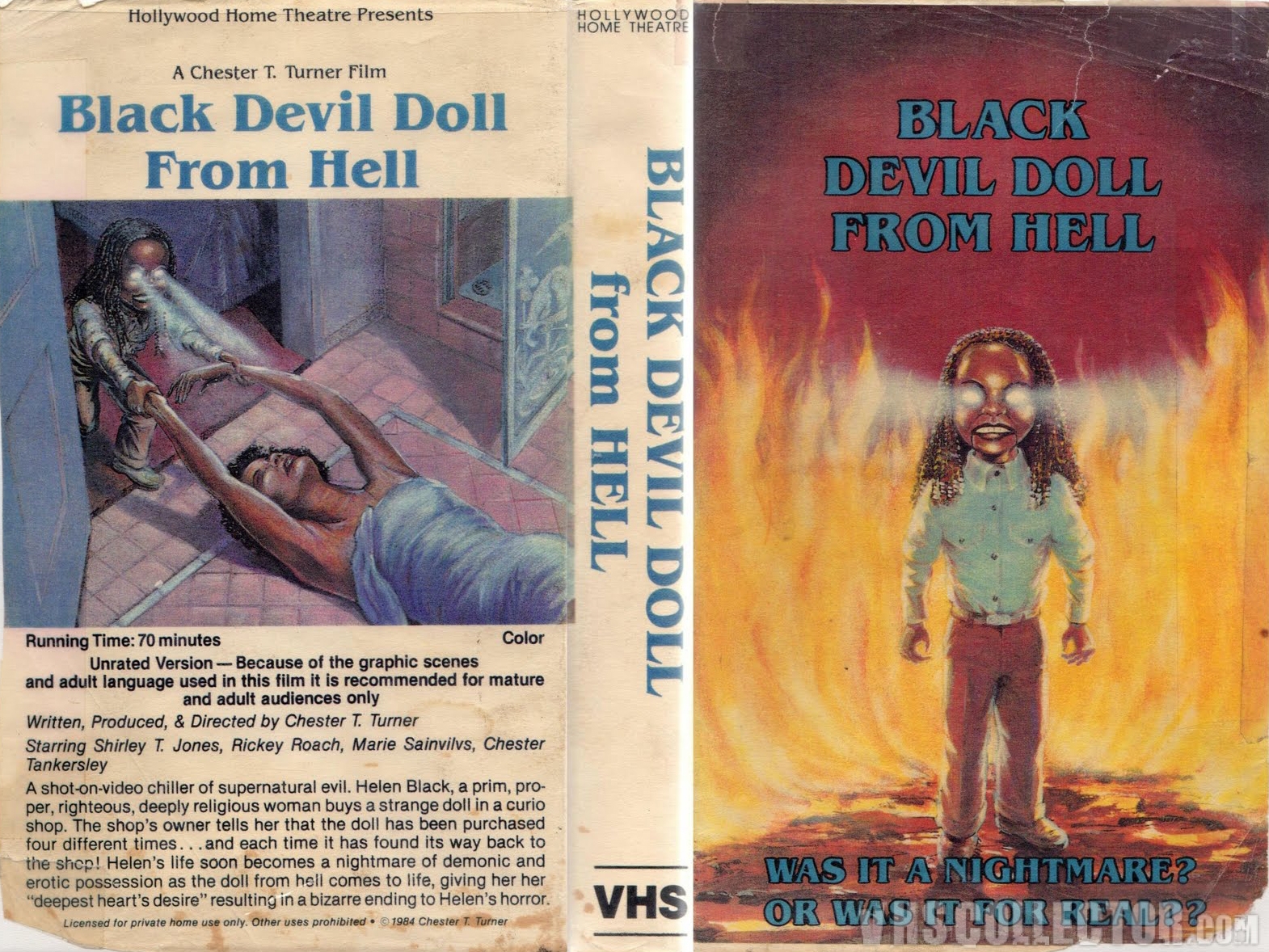 Black devil doll from hell vhs