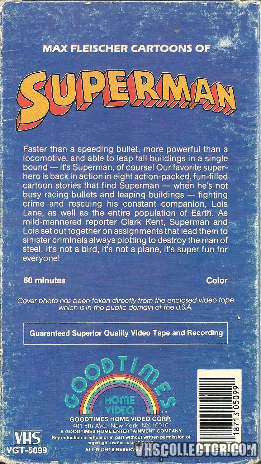 Max Fleischer Cartoons Of Superman | VHSCollector.com