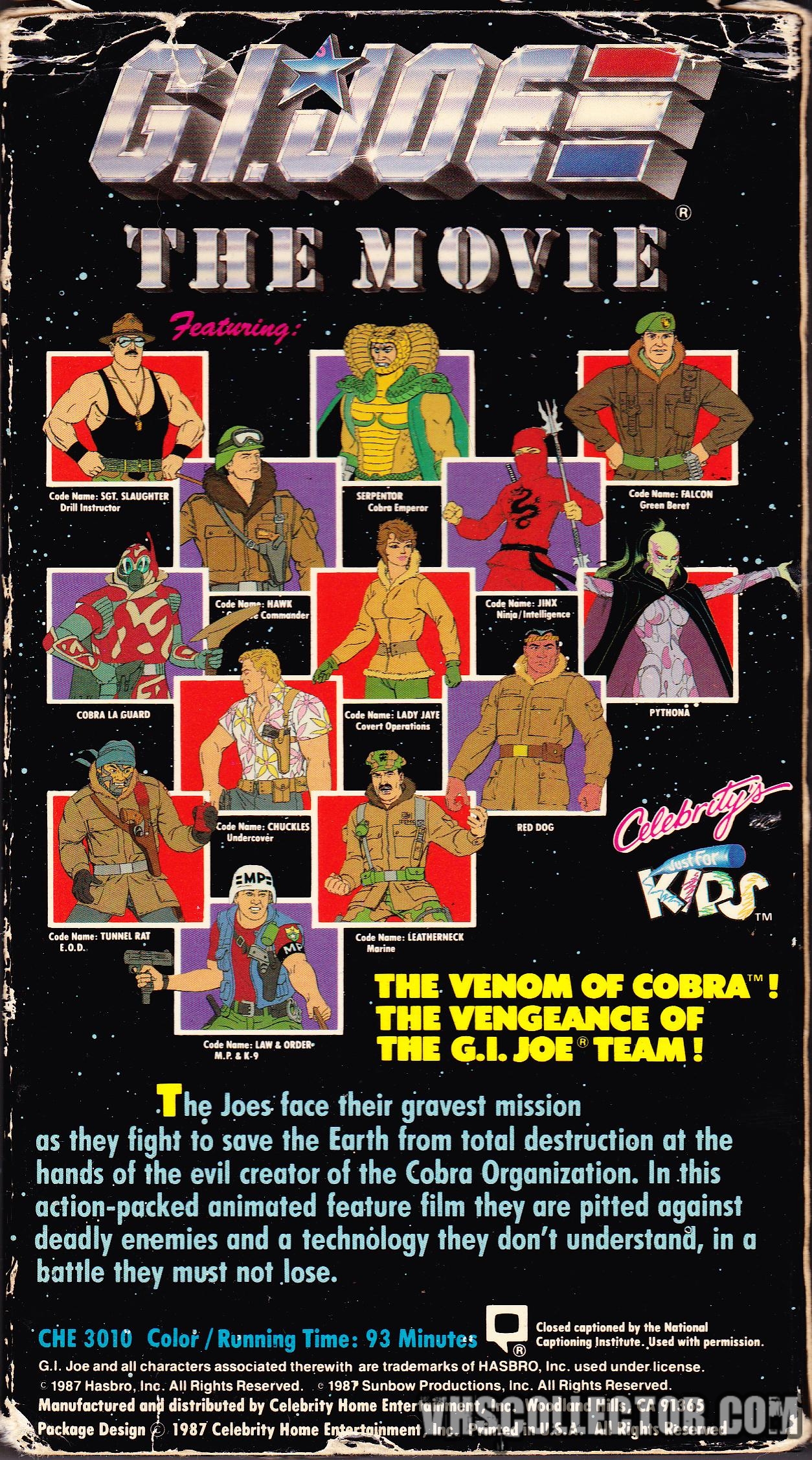 G.I. Joe: The Movie | VHSCollector.com