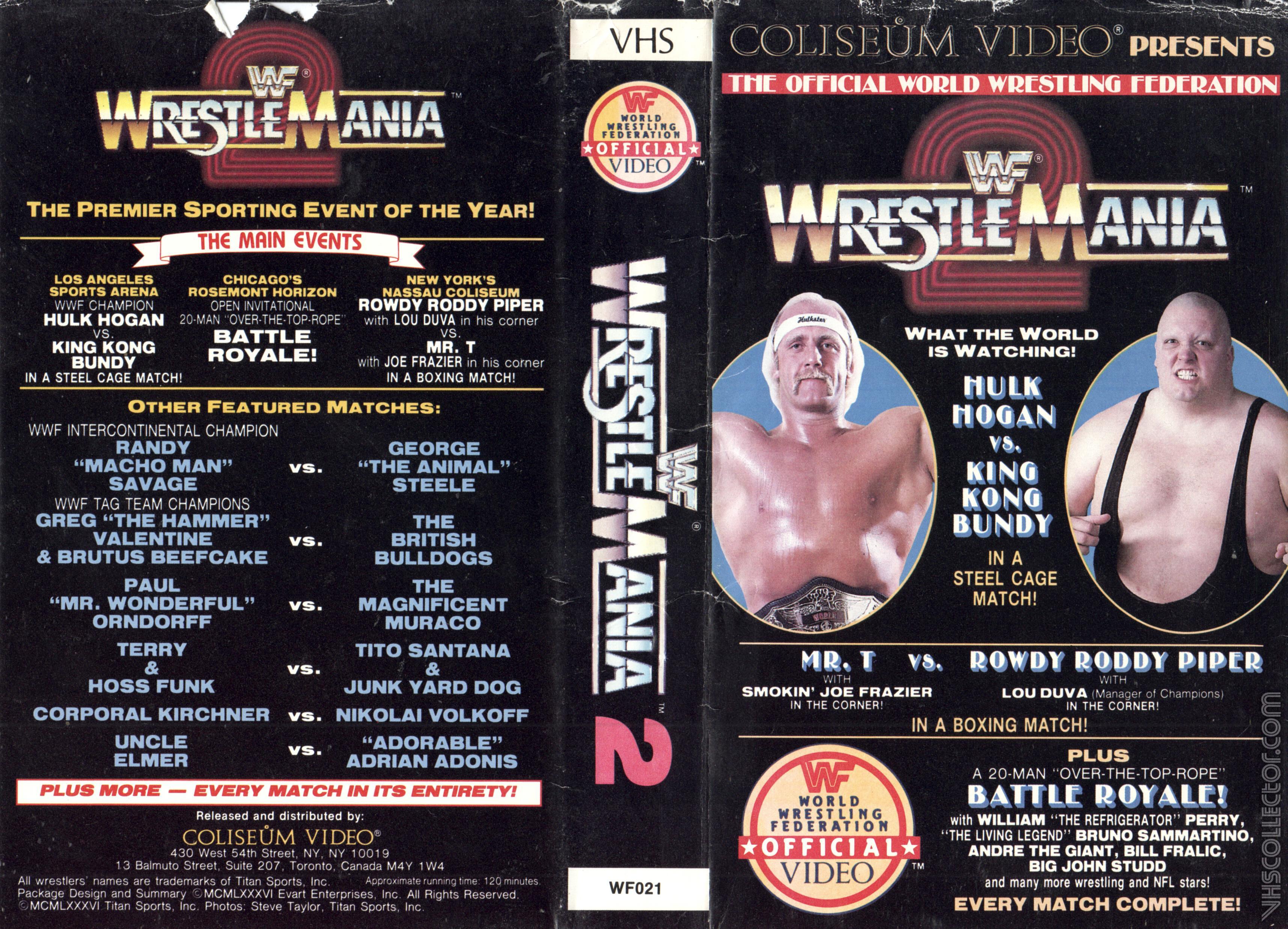 Wrestling Memorabilia Wrestlemania 2 1986 Hulk Hogan King Bundy Retro  Wrestling Poster A4 8x11 WWF Sports Memorabilia ubi.uz