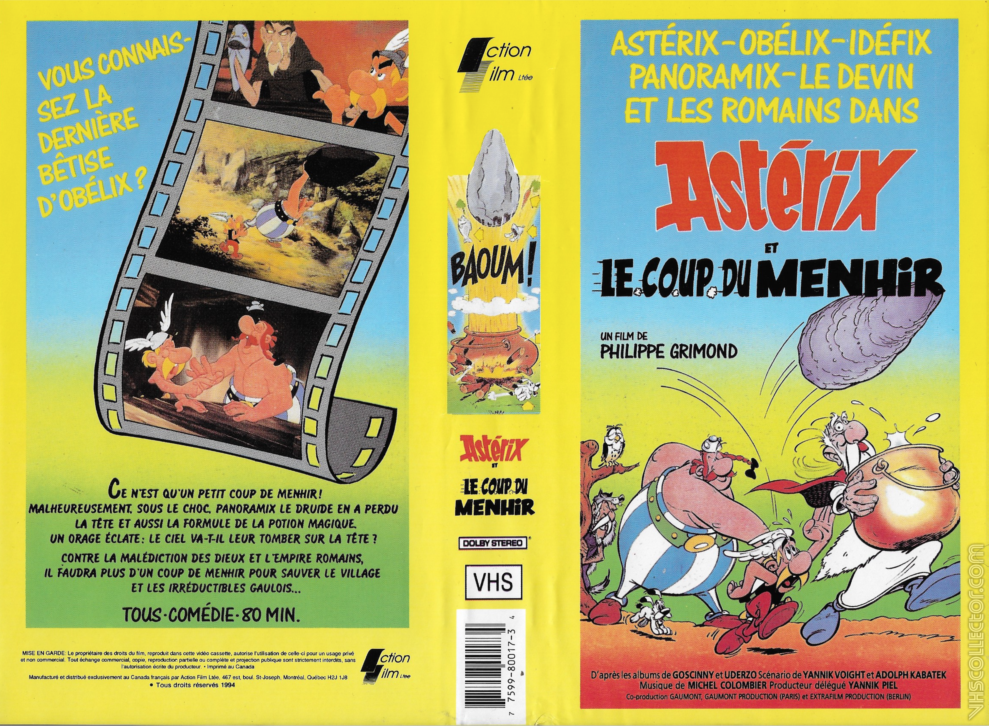 Asterix Le Coup Du Menhir L Album Du Film french französisch HC B K13 