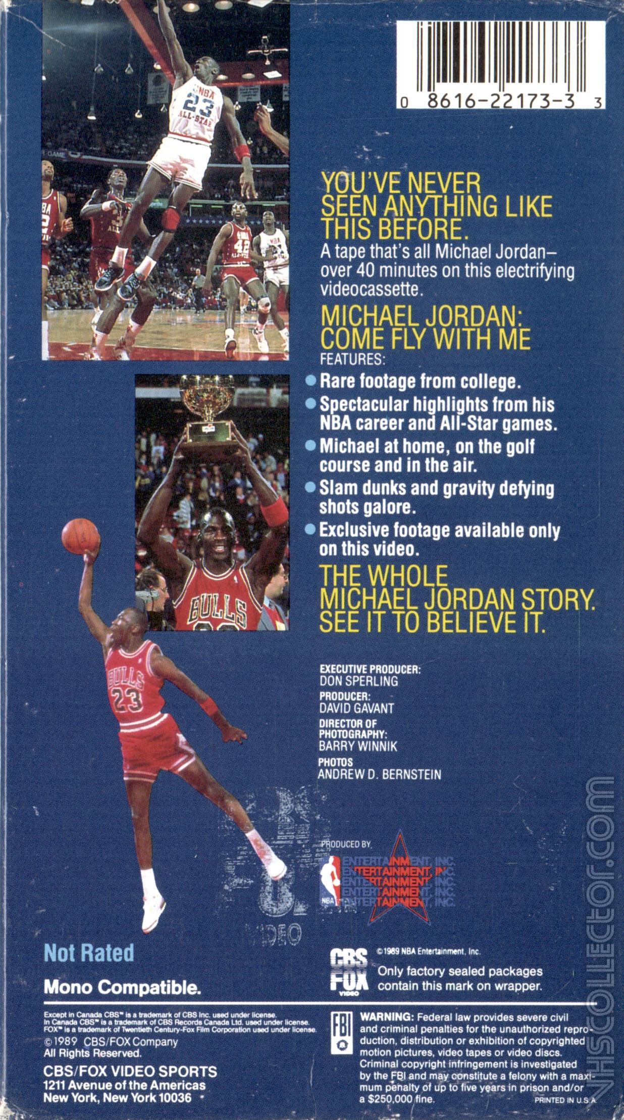 Michael Jordan - Come Fly with Me (NBA Hardwood Classics) [DVD]