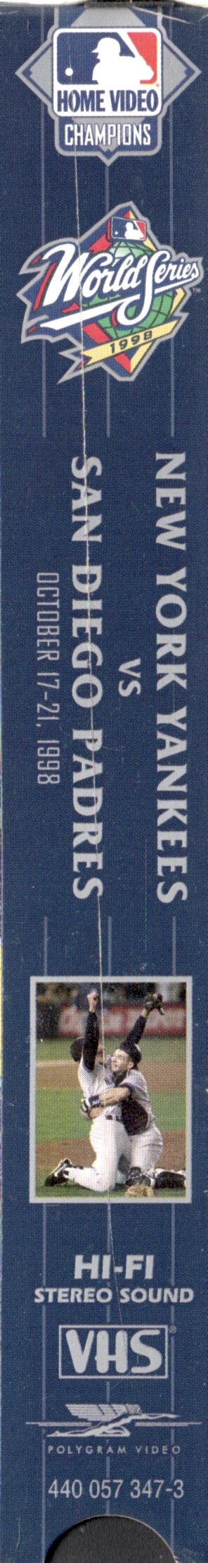1998 Official World Series Video - New York Yankees vs. San Diego Padres VHS