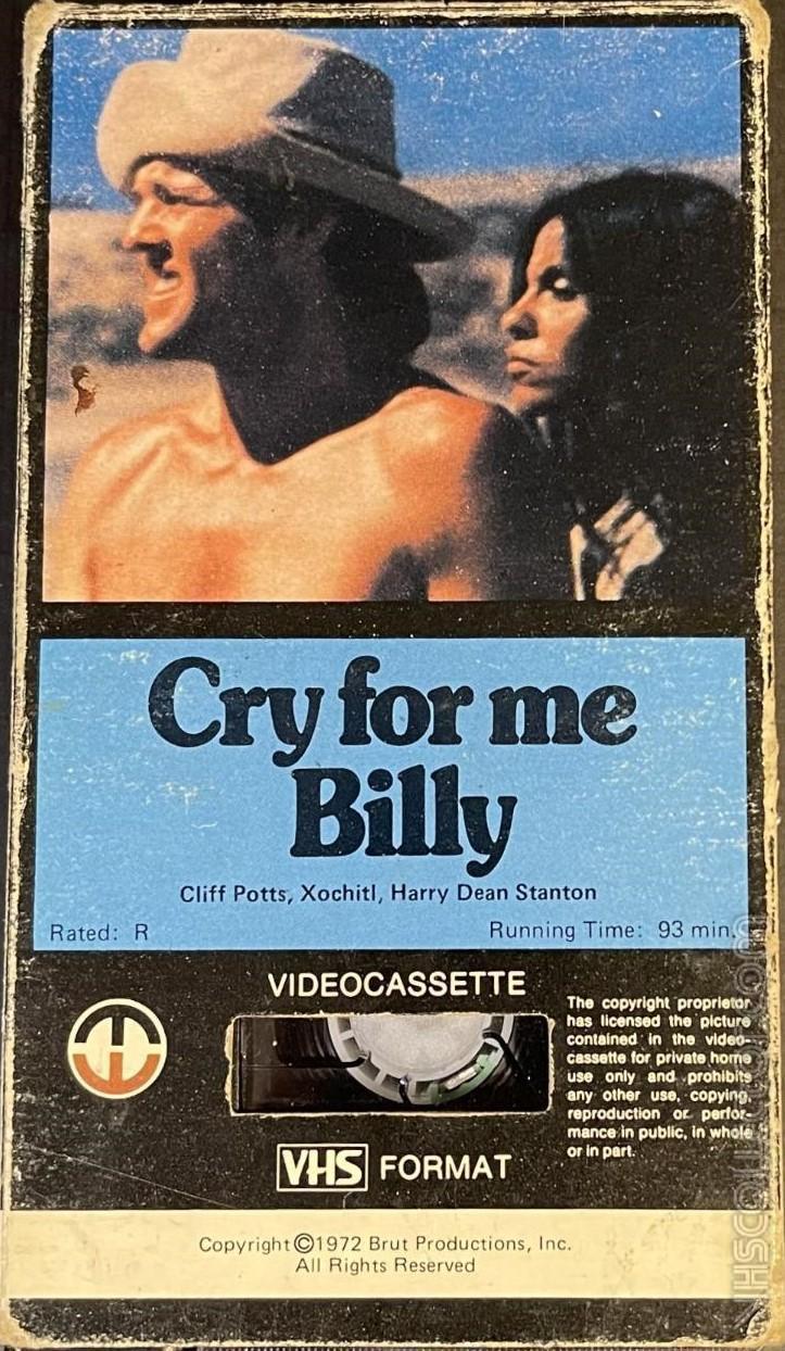 Cry for Me Billy | VHSCollector.com