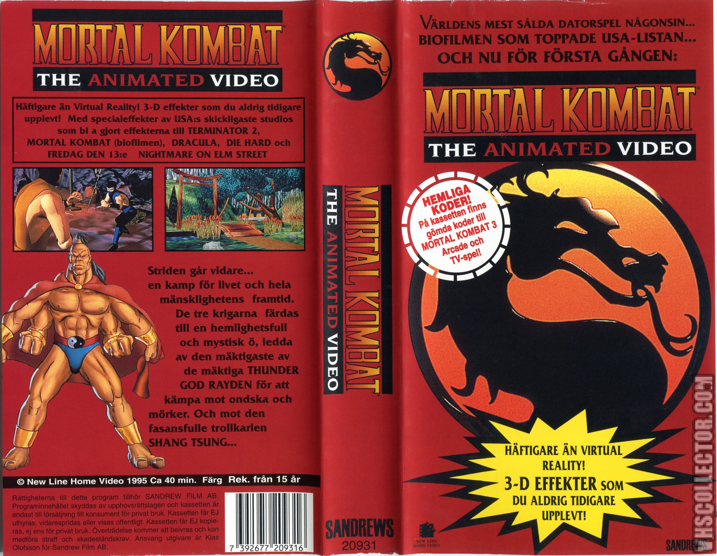 Mortal Kombat - Animação - 1995