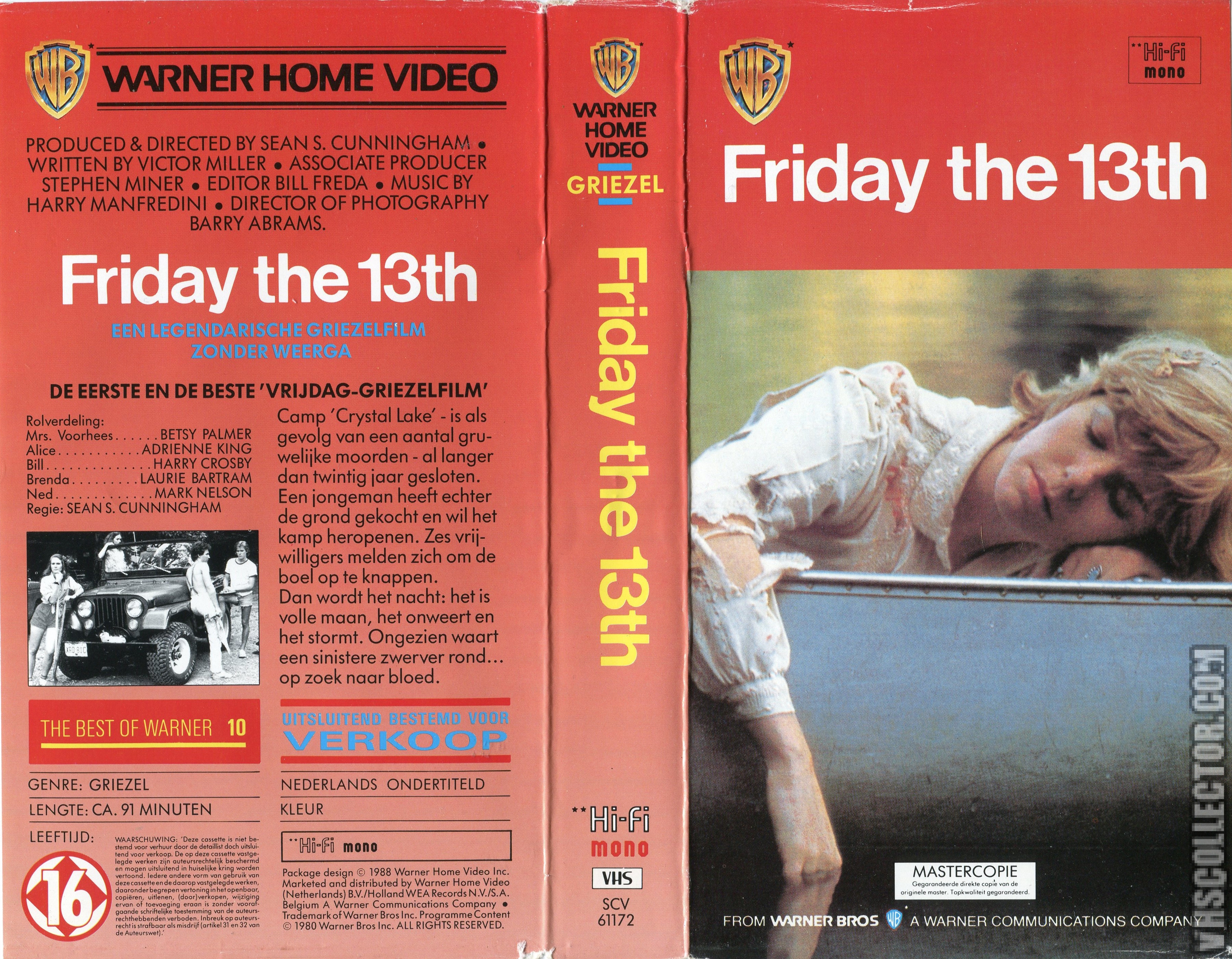 Friday the 13th 1980 VHS Poster Greeting Card for Sale by