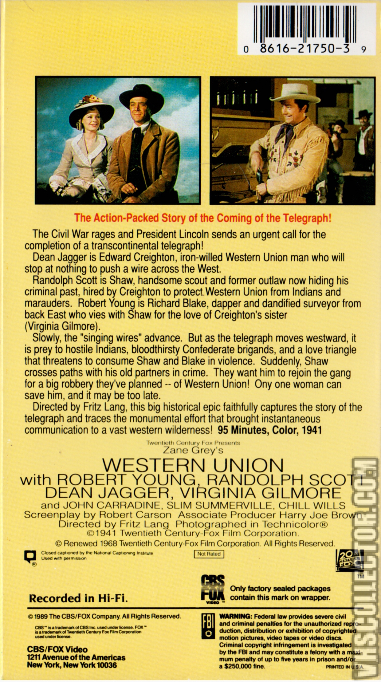 Western Union | VHSCollector.com