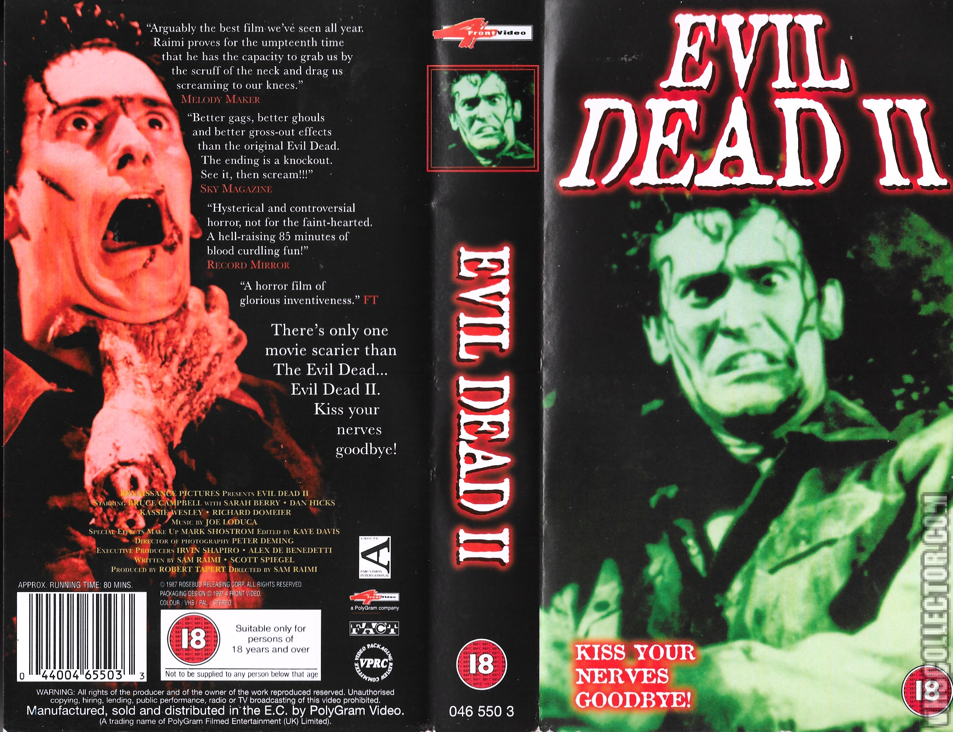 Evil Dead 2 e Steve Urkel Crossover para capa de VHS perfeita