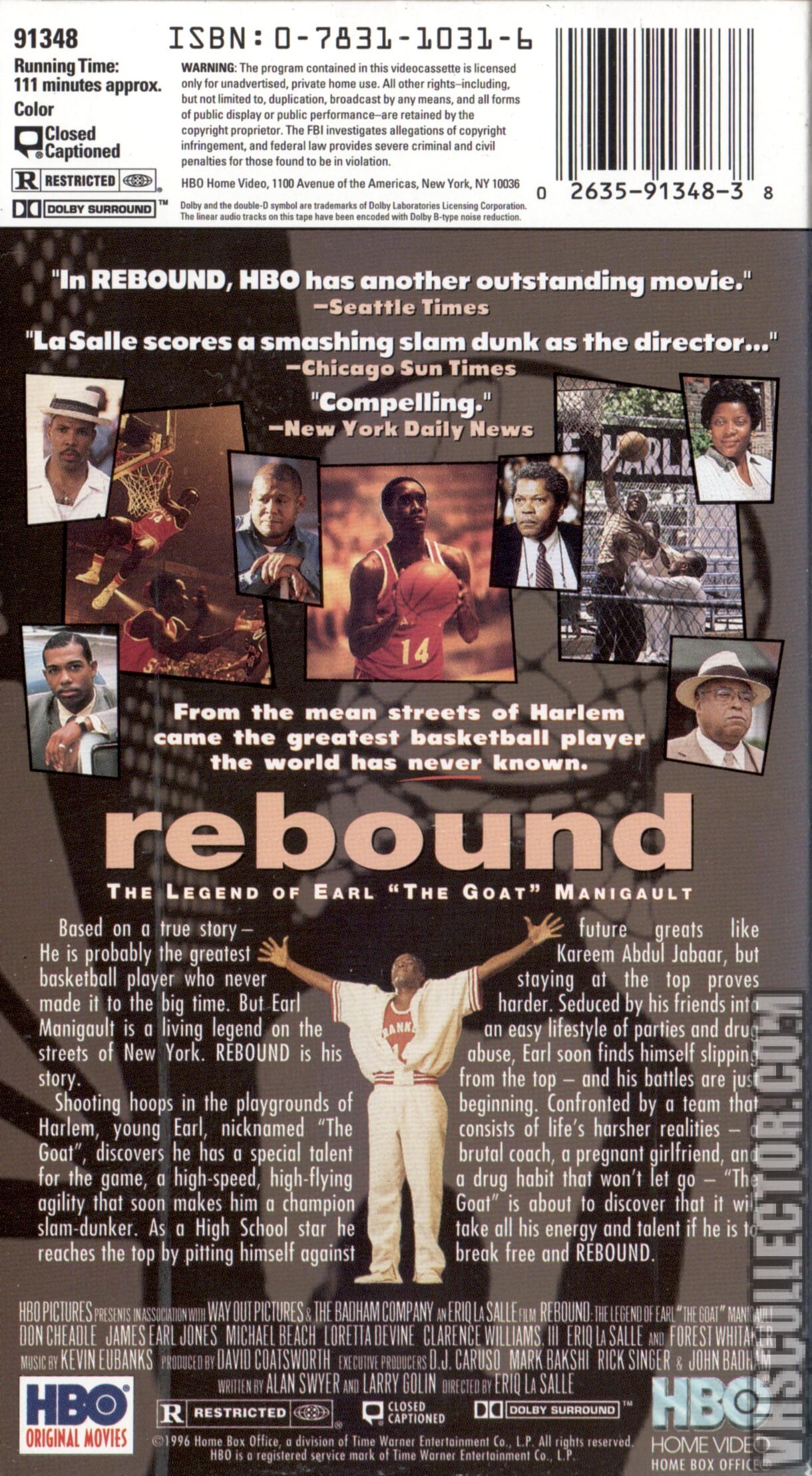 Rebound: The Legend of Earl 'The Goat' Manigault | VHSCollector.com