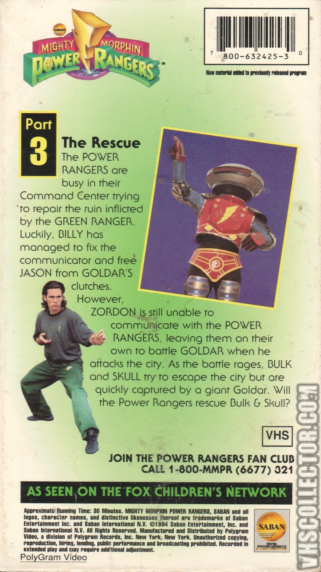 Mighty Morphin Power Rangers: Green With Evil, Part 3: The Rescue ...