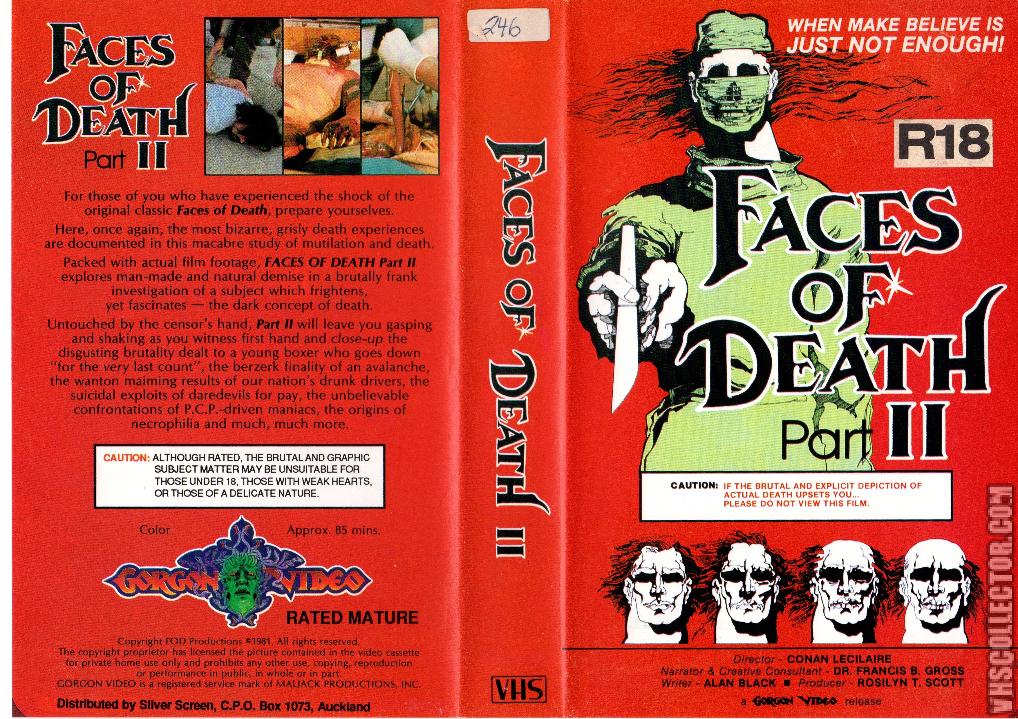 Альбом некрофилия. Faces of Death 4 VHS.