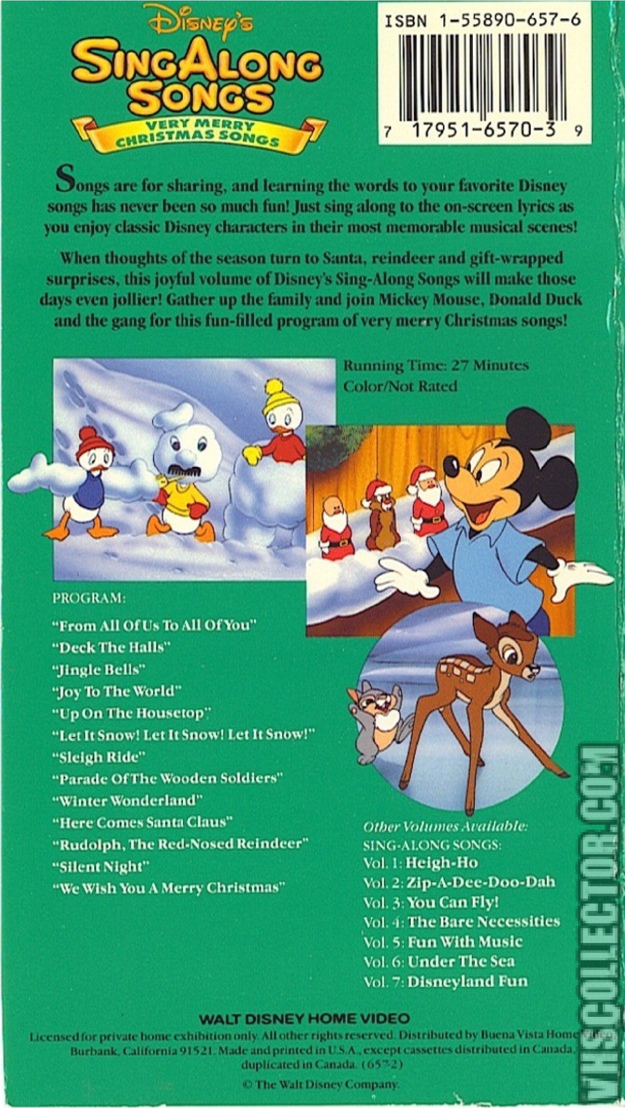 Disneys Sing Along Songs Very Merry Christmas New Vhs Etsy | Images and ...