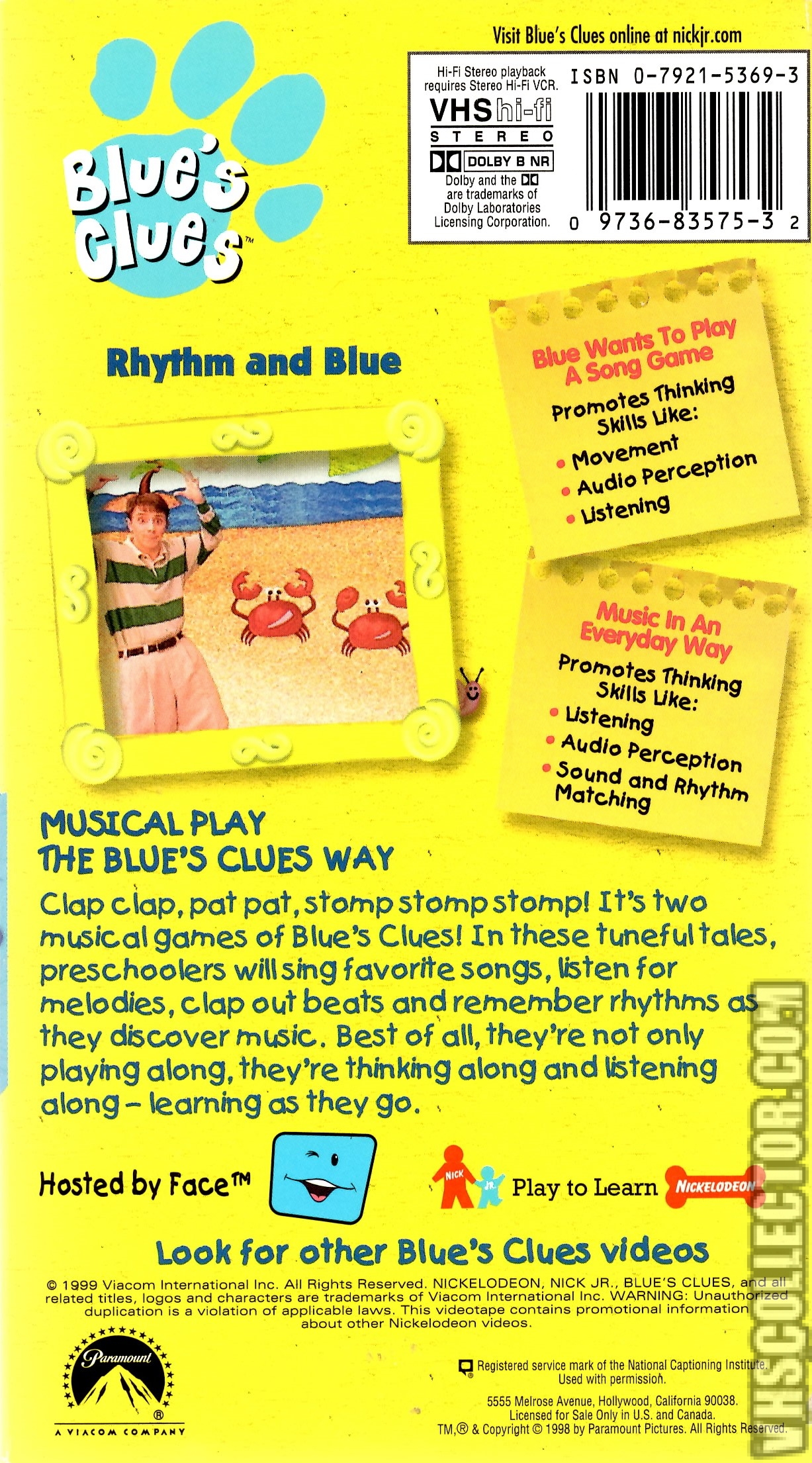 Blue's Clues Band VHS