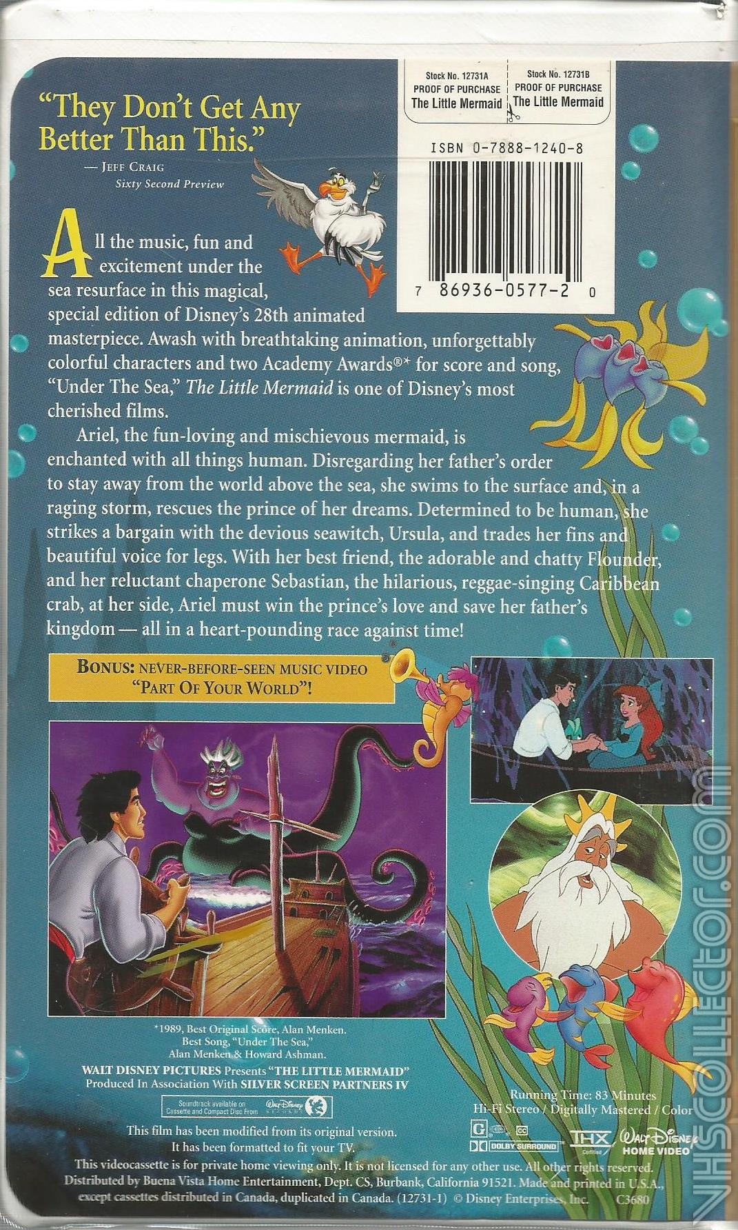 The little mermaid VHS amf.ac.ma