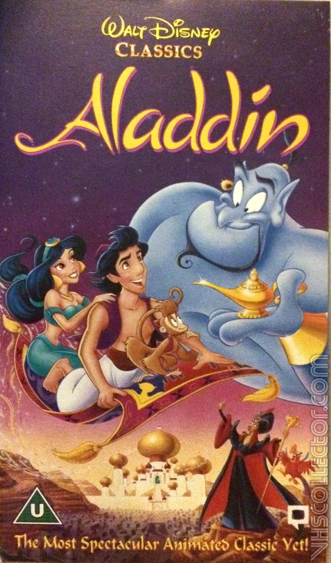 Beauty And The Beast Aladdin Vhs Tape Walt Disne Vrogue Co