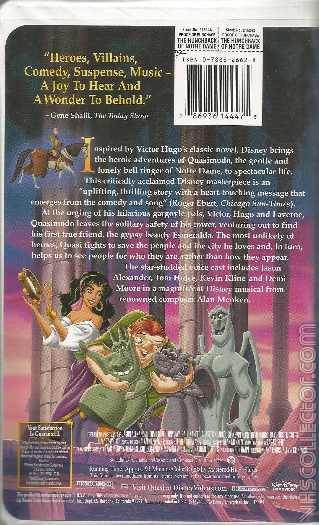 The Hunchback of Notre Dame | VHSCollector.com